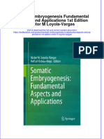 PDF Somatic Embryogenesis Fundamental Aspects and Applications 1St Edition Victor M Loyola Vargas Ebook Full Chapter