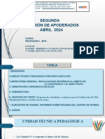 Segunda Reunión de Apoderados Lunes 08 de Abril