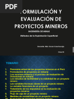 Mine Class 05 - Fomulación Evaluación Proyectos Mineros