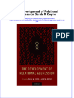 PDF The Development of Relational Aggression Sarah M Coyne Ebook Full Chapter