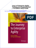 Textbook The Journey To Enterprise Agility Systems Thinking and Organizational Legacy 1St Edition Daryl Kulak Ebook All Chapter PDF