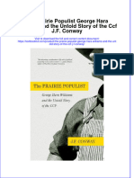 Textbook The Prairie Populist George Hara Williams and The Untold Story of The CCF J F Conway Ebook All Chapter PDF