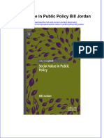 Full Chapter Social Value in Public Policy Bill Jordan PDF