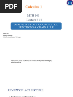 Lecture#16 Chain Rule
