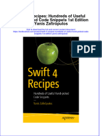 PDF Swift 4 Recipes Hundreds of Useful Hand Picked Code Snippets 1St Edition Yanis Zafiropulos Ebook Full Chapter