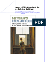 Textbook The Psychology of Thinking About The Future Gabriele Oettingen Ebook All Chapter PDF