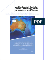 Textbook The Palgrave Handbook of Australian and New Zealand Criminology Crime and Justice 1St Edition Antje Deckert Ebook All Chapter PDF