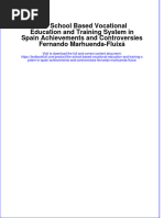 PDF The School Based Vocational Education and Training System in Spain Achievements and Controversies Fernando Marhuenda Fluixa Ebook Full Chapter