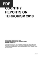 Country Reports On Terrorism 2010