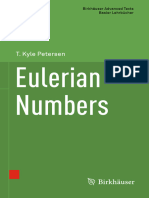 (Birkhäuser Advanced Texts Basler Lehrbücher) T. Kyle Petersen - Eulerian Numbers-Imprint - Birkhäuser, Springer New York (2015)