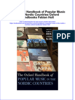 Full Chapter The Oxford Handbook of Popular Music in The Nordic Countries Oxford Handbooks Fabian Holt PDF