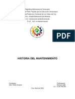 Historia Del Mantenimiento