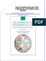 Textbook Transnational Commercial Law Text Cases and Materials 2Nd Edition Roy Goode Ebook All Chapter PDF