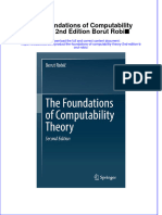 PDF The Foundations of Computability Theory 2Nd Edition Borut Robic Ebook Full Chapter