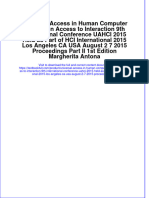 Download textbook Universal Access In Human Computer Interaction Access To Interaction 9Th International Conference Uahci 2015 Held As Part Of Hci International 2015 Los Angeles Ca Usa August 2 7 2015 Proceedings Part ebook all chapter pdf 