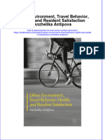 Textbook Urban Environment Travel Behavior Health and Resident Satisfaction Anzhelika Antipova Ebook All Chapter PDF