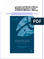 Textbook The Job Guarantee and Modern Money Theory Realizing Keyness Labor Standard 1St Edition Michael J Murray Ebook All Chapter PDF