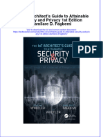 PDF The Iot Architects Guide To Attainable Security and Privacy 1St Edition Damilare D Fagbemi Ebook Full Chapter