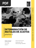 P5 - Análisis de Metales en Aceites