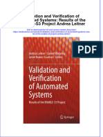 PDF Validation and Verification of Automated Systems Results of The Enable S3 Project Andrea Leitner Ebook Full Chapter