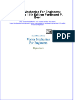 PDF Vector Mechanics For Engineers Dynamics 11Th Edition Ferdinand P Beer Ebook Full Chapter