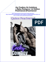 Full Chapter The Cocky Cowboy An Instalove Possessive Alpha Romance 1St Edition Quinn Peachwood Peachwood PDF