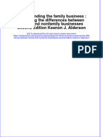 Understanding The Family Business: Exploring The Differences Between Family and Nonfamily Businesses Second Edition Keanon J. Alderson