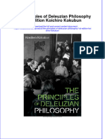 Full Chapter The Principles of Deleuzian Philosophy 1St Edition Koichiro Kokubun PDF