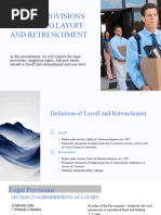 Special Provisions Related To Layoff and Retrenchment