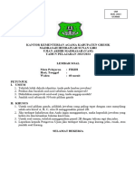 Template Soal UAM FIKIH