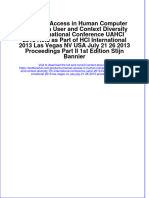 Download textbook Universal Access In Human Computer Interaction User And Context Diversity 7Th International Conference Uahci 2013 Held As Part Of Hci International 2013 Las Vegas Nv Usa July 21 26 2013 Proceedings Pa ebook all chapter pdf 