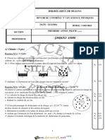 Devoir de Contrôle N°1 Lycée Pilote - Physique - 1ère AS (2016-2017) MR Sahbi Garmazi