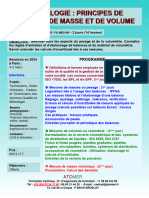 Formation Continue Metrologie Mesure de Masse Et Volumetrie