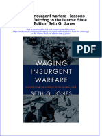 Waging Insurgent Warfare: Lessons From The Vietcong To The Islamic State 1st Edition Seth G. Jones