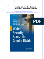 Textbook Water Security Across The Gender Divide 1St Edition Christiane Frohlich Ebook All Chapter PDF