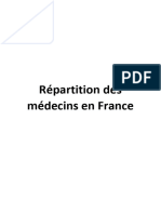 Repartition Des Médecins en France H.Blanquet