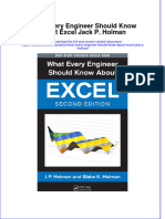 Textbook What Every Engineer Should Know About Excel Jack P Holman Ebook All Chapter PDF