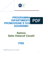 Programma Attivit Salto Ostacoli Cavalli 2024 Promozione e Sviluppo Agonismo