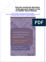 Textbook Understanding The Emotional Disorders A Symptom Level Approach Based On The Idas Ii 1St Edition David Watson Ebook All Chapter PDF