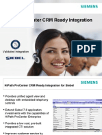 HiPath ProCenter Entperprise V7-0 Siebel CRM