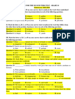 LỚP 10 - ĐỀ CƯƠNG CK 2 - 2024