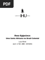 ROSA EGIPCIACA-Uma Santa Africana No Brasil Colonial - Luiz Mott