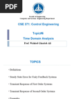 Topic#6 Time Domain Analysis