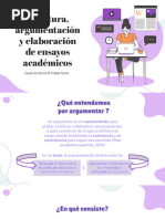 Escritura, Argumentación y Elaboración de Ensayos Académicos