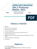 Insulinización para Personas Con DM 2 - Protocolo MINSAL 2021