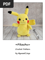 Pikachu Crochet Pattern