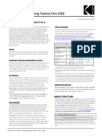 EASTMAN Fine Grain Duplicating Positive Film 2366 Data Sheet