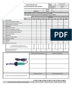 Check List de Pre Uso de Equipo Soplador de Aire