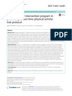 A School-Based Intervention Program in Promoting Leisure-Time Physical Activity Trial Protocol