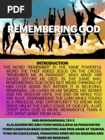 Y1 - Remembering God While Young